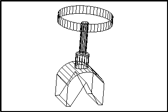 A solid model of an optical stand
