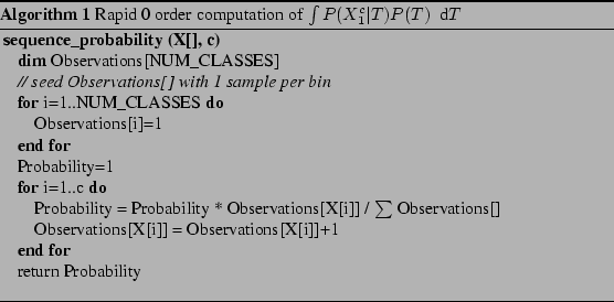 \begin{algorithm}
% latex2html id marker 147\begin{center}
\caption{Rapid 0 or...
...em{return Probability}
\par
\end{algorithmic}
\par
\end{center}\end{algorithm}