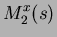 $\displaystyle M^x_2(s)$