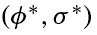 (PHI*, SIGMA*)