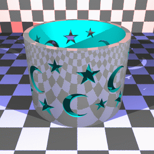 <Image: CSG example: the finished object>