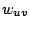 $w_{uv}$