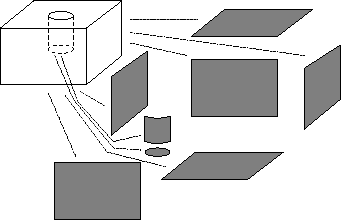 Surface decomposition: a cube with a hole