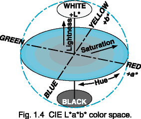 Fig. 1.4  CIE L*a*b* color space.