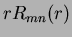 $r R_{mn}(r)$